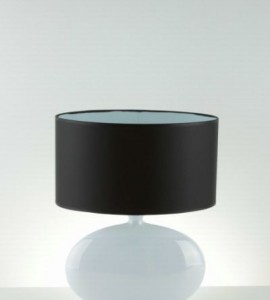 WHITE LUSTRE OVAL K.ABAJUR 48CM