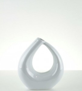 WHITE LUSTRE VAZO 26 CM